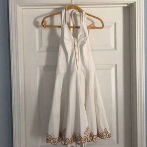 Brand new, with tags white halter dress